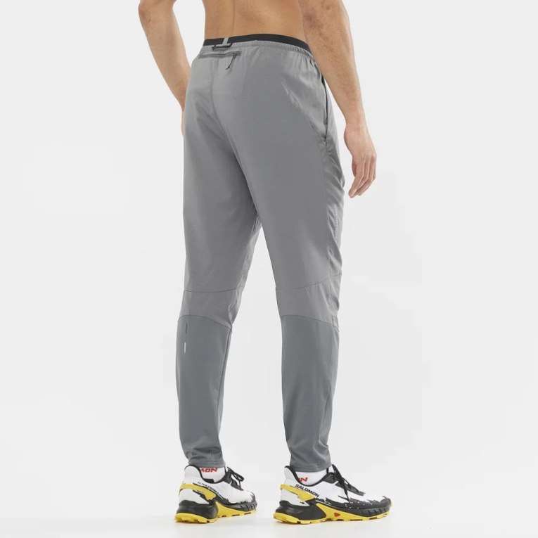 Grey Salomon Cross Run Men's Sport Pants | IE AL7965